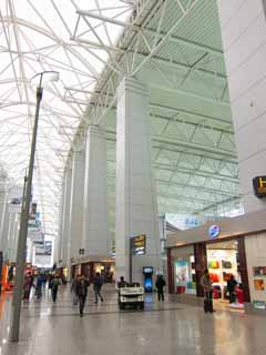 photo,material,free,landscape,picture,stock photo,Creative Commons,Guangzhou white cloud International Airport, An airport, pillar, structure, 