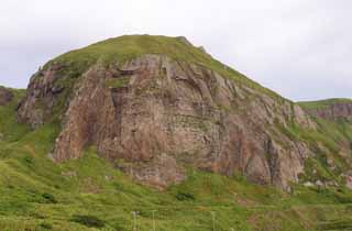 Foto, materiell, befreit, Landschaft, Bild, hat Foto auf Lager,Gesicht des Pfirsichsteines, Pfirsichstein, Klippe, Kste, Himmel