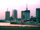 Foto, materieel, vrij, landschap, schilderstuk, bevoorraden foto,Tokio Baai en gebouwen, Tokio, Tokio Baai, Horizon, Constructie