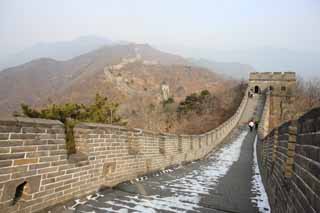 fotografia, materiale, libero il panorama, dipinga, fotografia di scorta,Mu Tian Yu il grande muro, muro di castello, guardia in un castello, Il Hsiung-Nu, 