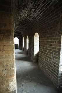 photo,material,free,landscape,picture,stock photo,Creative Commons,Mu Tian Yu Great Wall, castle wall, lookout in a castle, The Hsiung-Nu, 