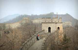 fotografia, materiale, libero il panorama, dipinga, fotografia di scorta,Mu Tian Yu il grande muro, muro di castello, guardia in un castello, Il Hsiung-Nu, 