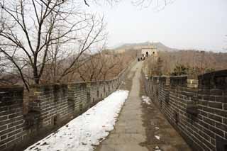 photo,material,free,landscape,picture,stock photo,Creative Commons,Mu Tian Yu Great Wall, castle wall, lookout in a castle, The Hsiung-Nu, 