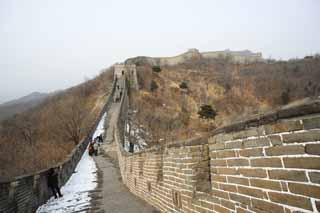 photo,material,free,landscape,picture,stock photo,Creative Commons,Mu Tian Yu Great Wall, castle wall, lookout in a castle, The Hsiung-Nu, 