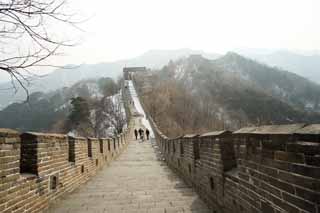 fotografia, materiale, libero il panorama, dipinga, fotografia di scorta,Mu Tian Yu il grande muro, muro di castello, guardia in un castello, Il Hsiung-Nu, 