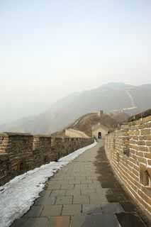 photo,material,free,landscape,picture,stock photo,Creative Commons,Mu Tian Yu Great Wall, castle wall, lookout in a castle, The Hsiung-Nu, 
