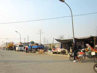 Foto, materieel, vrij, landschap, schilderstuk, bevoorraden foto,Een straat stal keet, Fiets, Verkoop, Leven, 