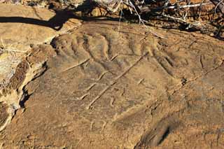 Foto, materieel, vrij, landschap, schilderstuk, bevoorraden foto,Puako Petroglyph, Lava, Sluit kunst, Petroglyph, Kaha-kii