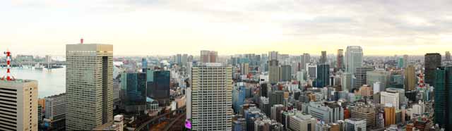 photo,material,free,landscape,picture,stock photo,Creative Commons,Tokyo panorama, building, The downtown area, Tamachi, Odaiba