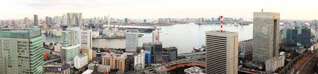 fotografia, material, livra, ajardine, imagine, proveja fotografia,Panorama de Tquio, construindo, A rea de centro da cidade, Toyosu, Odaiba