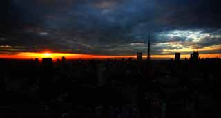 photo,material,free,landscape,picture,stock photo,Creative Commons,A city of the end, building, The downtown area, Tokyo Tower, Toranomon