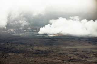 photo,material,free,landscape,picture,stock photo,Creative Commons,Mt. Kilauea, Lava, The crater, Halema'uma'u, Smoke