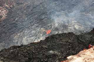 Foto, materieel, vrij, landschap, schilderstuk, bevoorraden foto,Mt. Kilauea, Lava, De krater, Puu Oo, Rook