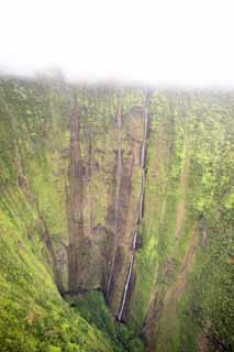 Foto, materieel, vrij, landschap, schilderstuk, bevoorraden foto,Hawaii Island Waimanu Valley, , , , 