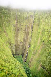 Foto, materieel, vrij, landschap, schilderstuk, bevoorraden foto,Hawaii Island Waimanu Valley, , , , 