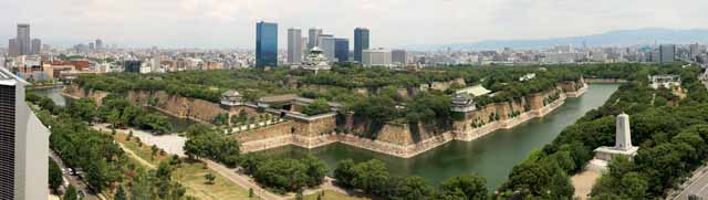 Foto, materieel, vrij, landschap, schilderstuk, bevoorraden foto,Osaka Castle, , , , 