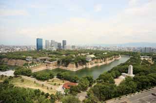 Foto, materieel, vrij, landschap, schilderstuk, bevoorraden foto,Osaka Castle, , , , 