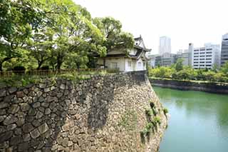 Foto, materieel, vrij, landschap, schilderstuk, bevoorraden foto,Osaka Castle Inuiyagura, , , , 