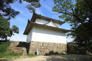 fotografia, material, livra, ajardine, imagine, proveja fotografia,Castelo de Osaka torre mais, , , , 
