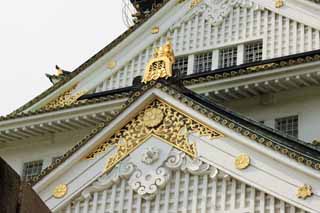 Foto, materieel, vrij, landschap, schilderstuk, bevoorraden foto,Toren van Osaka Castle, , , , 