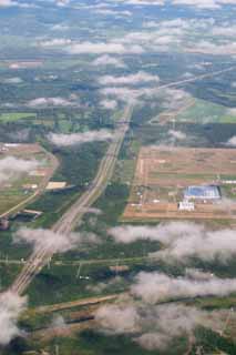 photo,material,free,landscape,picture,stock photo,Creative Commons,Road on the earth, way, cloud, wood, factory