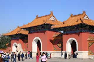 fotografia, materiale, libero il panorama, dipinga, fotografia di scorta,Zhao Mausoleo (Qing) Kitaryou Ingresso parco, , , , 