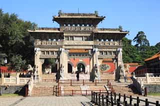 Foto, materiell, befreit, Landschaft, Bild, hat Foto auf Lager,Zhao Mausoleum (Qing) Ishipaibo, , , , 