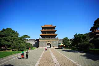 Foto, materieel, vrij, landschap, schilderstuk, bevoorraden foto,Zhao Mausoleum (Qing) Takashionmon, , , , 