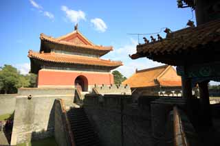 Foto, materieel, vrij, landschap, schilderstuk, bevoorraden foto,Fuling Tomb Daming Tower, , , , 