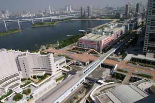 Foto, materieel, vrij, landschap, schilderstuk, bevoorraden foto,Odaiba, Odaiba, Yurikamome Lijnen, Gebouw, Kust