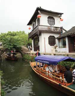 fotografia, materiale, libero il panorama, dipinga, fotografia di scorta,Zhouzhuang, , , , 