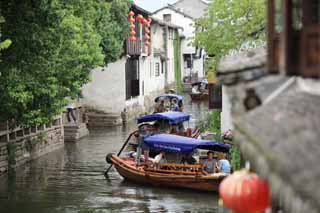 fotografia, materiale, libero il panorama, dipinga, fotografia di scorta,Zhouzhuang, , , , 