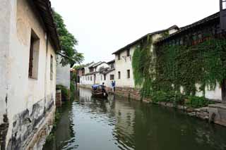 fotografia, materiale, libero il panorama, dipinga, fotografia di scorta,Zhouzhuang, , , , 