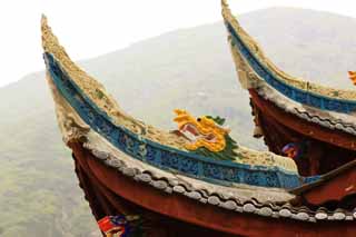 photo,material,free,landscape,picture,stock photo,Creative Commons,Huanglong Huanglong old temple, , , , 