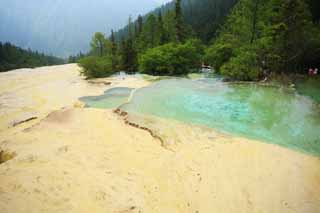 fotografia, materiale, libero il panorama, dipinga, fotografia di scorta,Huanglong Meikyo ?? stagno, , , , 