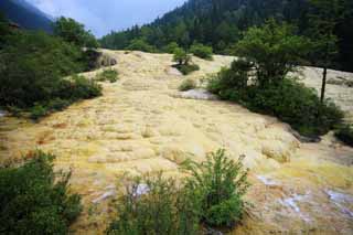 Foto, materieel, vrij, landschap, schilderstuk, bevoorraden foto,Huanglong Kimusunashikichi, , , , 