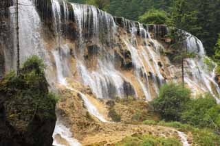 foto,tela,gratis,paisaje,fotografa,idea,Cascada Chintamanada Jiuzhaigou, , , , 