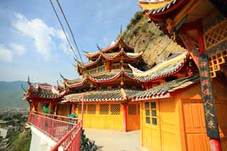 Foto, materieel, vrij, landschap, schilderstuk, bevoorraden foto,Guanyin Pavilion, , , , 