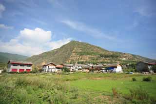 fotografia, materiale, libero il panorama, dipinga, fotografia di scorta,Villaggio del clan di pino, , , , 