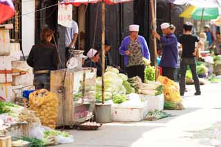 photo,material,free,landscape,picture,stock photo,Creative Commons,Selling stalls of vegetables, , , , 