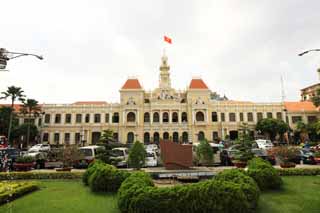 Foto, materieel, vrij, landschap, schilderstuk, bevoorraden foto,Ho Chi Minh City bevolking Comit Kantoorgebouw, , , , 