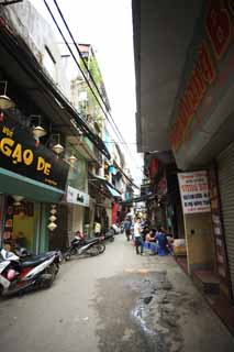 Foto, materiell, befreit, Landschaft, Bild, hat Foto auf Lager,Hanoi's Old Quarter, , , , 