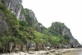 Foto, materieel, vrij, landschap, schilderstuk, bevoorraden foto,Halong Bay Daugo eiland, , , , 