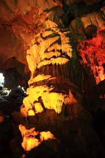 fotografia, materiale, libero il panorama, dipinga, fotografia di scorta,Baia di Halong Tien Kung grotta, , , , 