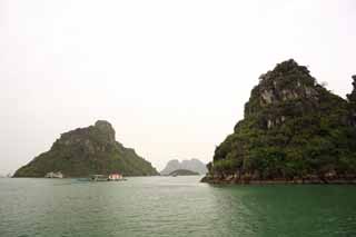 Foto, materieel, vrij, landschap, schilderstuk, bevoorraden foto,Halong Bay, , , , 