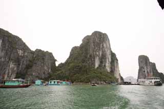 Foto, materieel, vrij, landschap, schilderstuk, bevoorraden foto,Halong Bay, , , , 