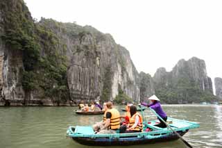 Foto, materieel, vrij, landschap, schilderstuk, bevoorraden foto,Halong Bay, , , , 