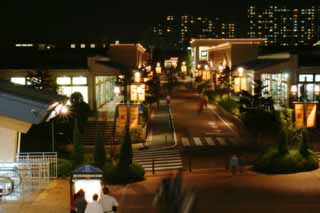 Foto, materieel, vrij, landschap, schilderstuk, bevoorraden foto,Afzetgebied opslag avond, Winkel, , Winkelcentrum, Belichting