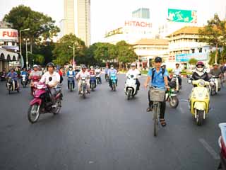 Foto, materieel, vrij, landschap, schilderstuk, bevoorraden foto,Ho Chi Minh City skyline, , , , 