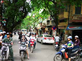 Foto, materieel, vrij, landschap, schilderstuk, bevoorraden foto,Hanoi's Old Town, , , , 